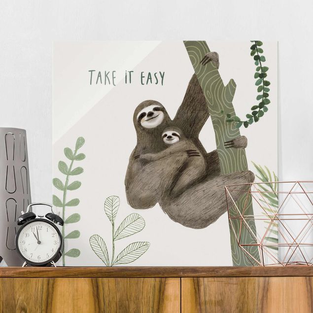 Decoración habitacion bebé Sloth Sayings - Easy