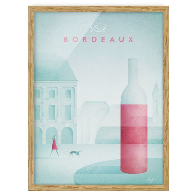 Pósters enmarcados vintage Travel Poster - Bordeaux