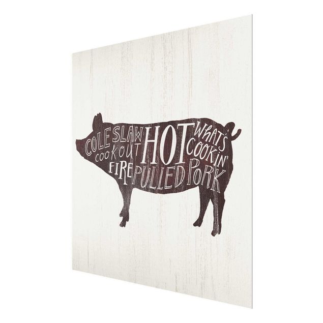 Cuadros decorativos Farm BBQ - Pig
