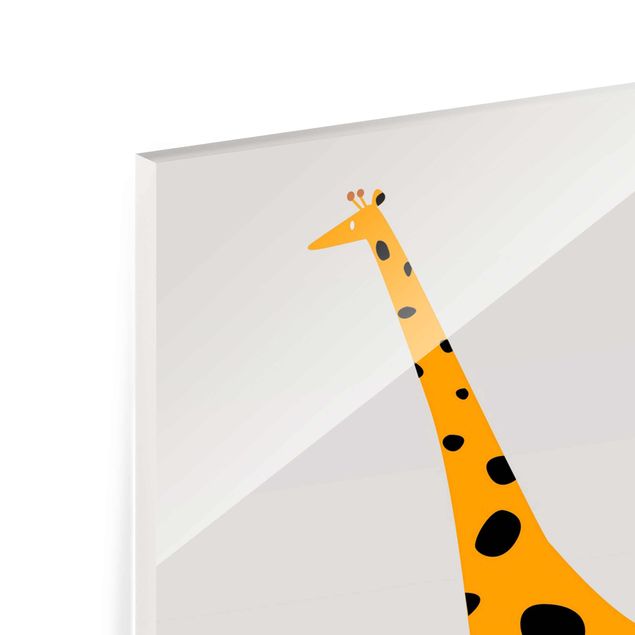 Cuadros de Kubistika Yellow Giraffe