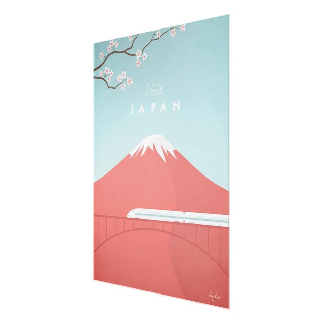Cuadros de cristal flores Travel Poster - Japan