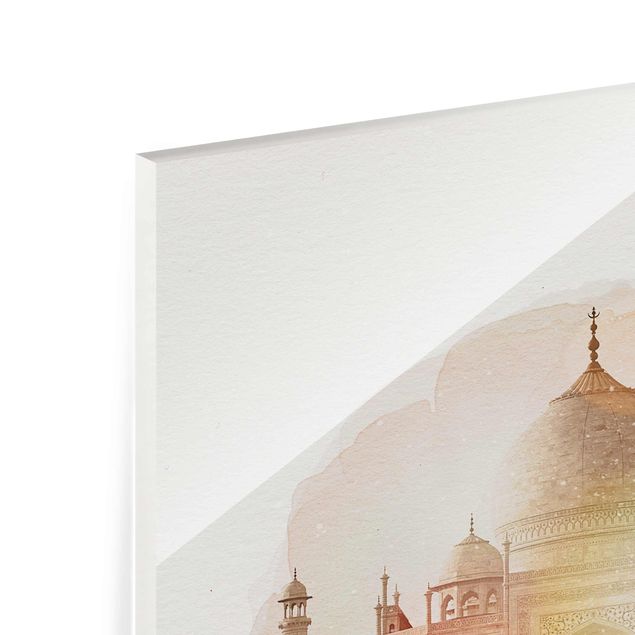 Tableros magnéticos de vidrio WaterColours - Taj Mahal