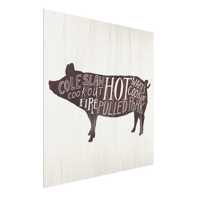 Cuadros decorativos modernos Farm BBQ - Pig