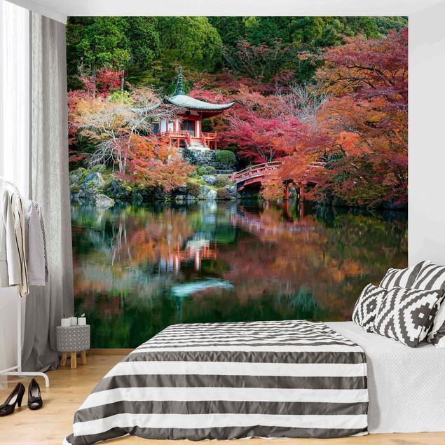 Papel pintado moderno Daigo Ji Temple In The Fall