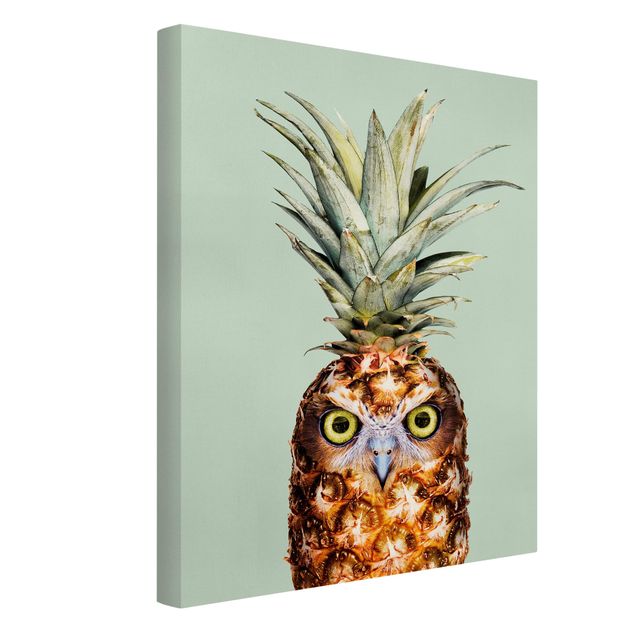 Lienzos de cuadros famosos Pineapple With Owl