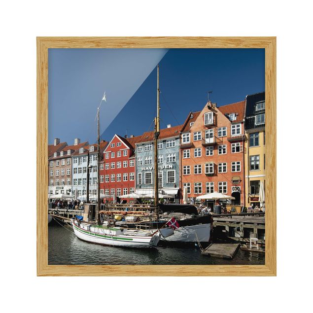 Cuadros azules Port In Copenhagen
