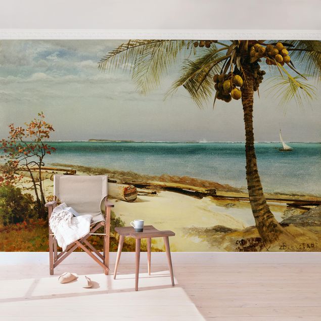 Láminas cuadros famosos Albert Bierstadt - Tropical Coast