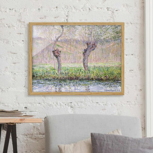 Cuadros Impresionismo Claude Monet - Willow Trees Spring