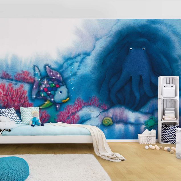 Papel pared paisaje The Rainbow Fish - Squid In The Cave