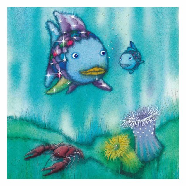 Papel pintado gris The Rainbow Fish - Two Fish Friends Out And About