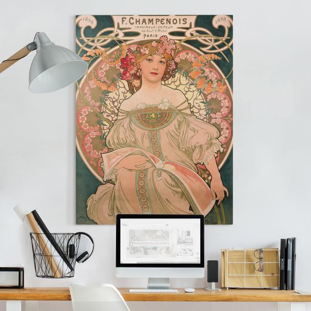 Cuadros Art deco Alfons Mucha - Poster For F. Champenois