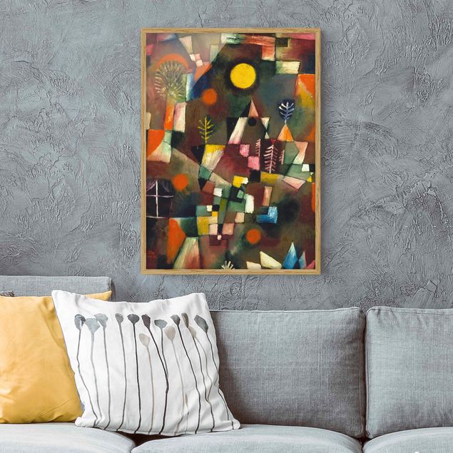 Pósters enmarcados de cuadros famosos Paul Klee - The Full Moon