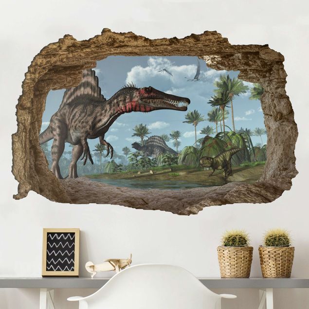 Vinilo dinosaurios Dinosaur landscape