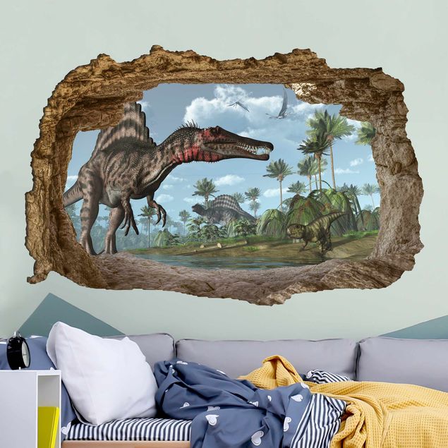 Decoración habitación infantil Dinosaur landscape