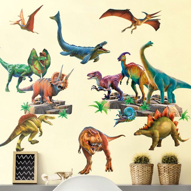 Decoración habitación infantil Dinosaur Mega Set