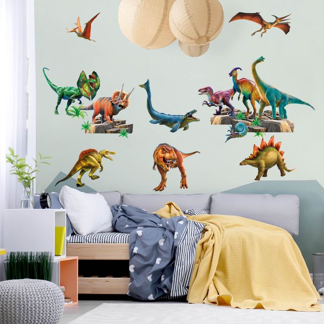 Vinilos pared animales Dinosaur Mega Set