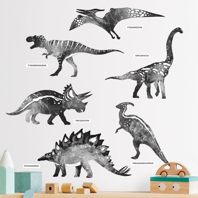 Vinilos dinosaurios pared Dinosaur silhouette