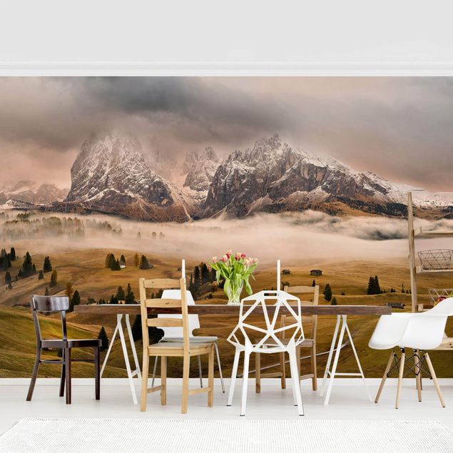 Papel pared paisaje Myths of the Dolomites