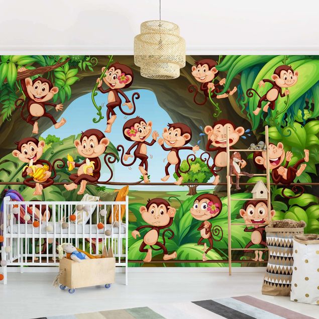 Decoración habitacion bebé Jungle Monkeys