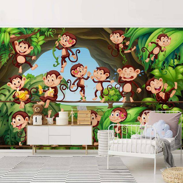 Papeles pintados Jungle Monkeys