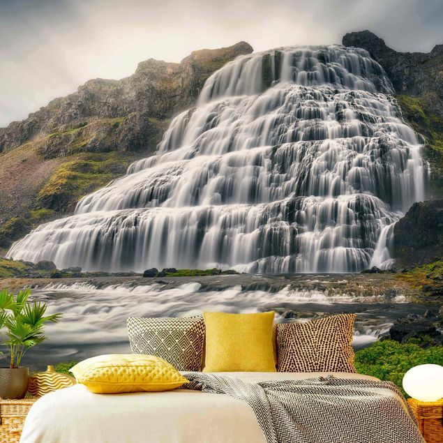 Papel pintado cascadas Dynjandi Waterfall
