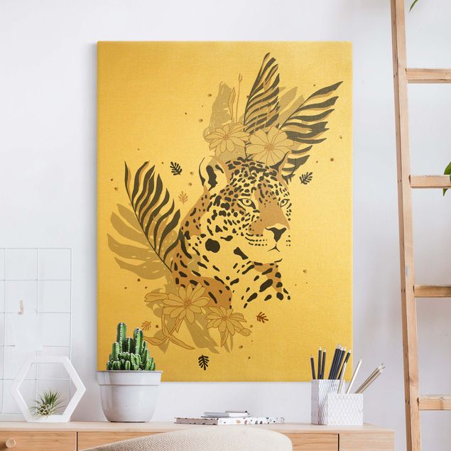 Lienzos animales Safari Animals - Portrait Leopard