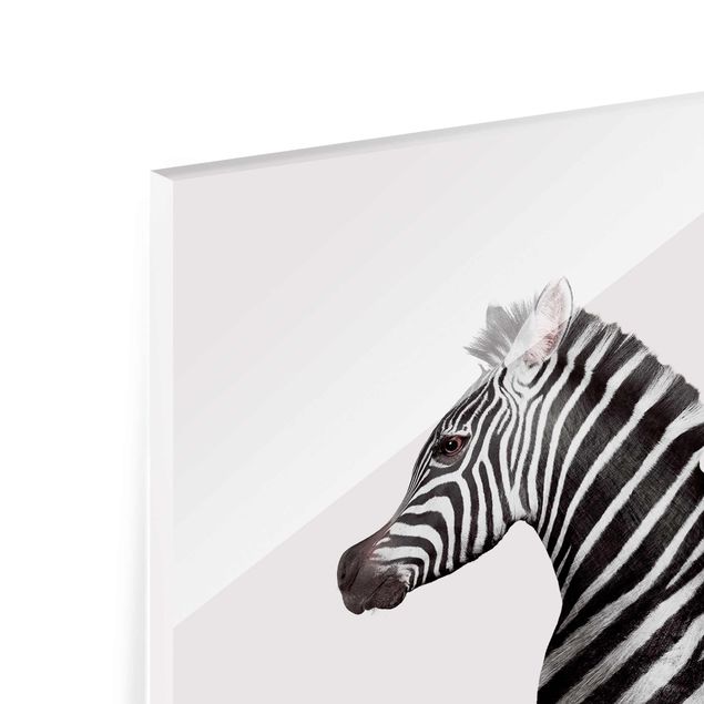 Cuadros de cristal animales Seahorse With Zebra Stripes