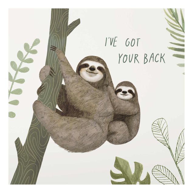 Cuadros modernos Sloth Sayings - Back