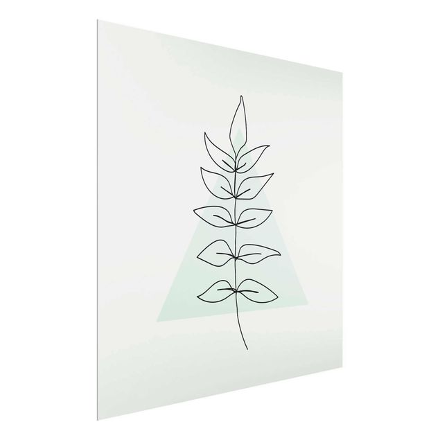 Cuadros plantas Branch Geometry Triangle Line Art