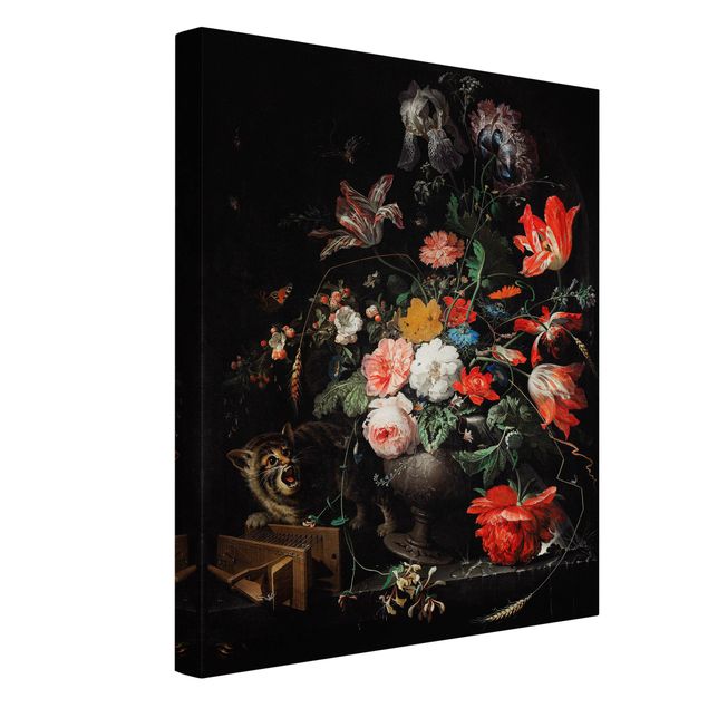 Cuadros barrocos Abraham Mignon - The Overturned Bouquet