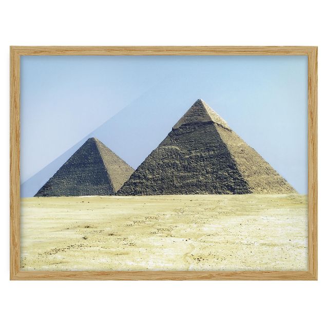 Pósters enmarcados de paisajes Pyramids Of Giza