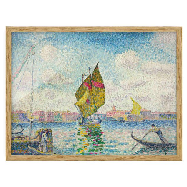 Estilo artístico Post Impresionismo Henri Edmond Cross - Sailboats On Giudecca Or Venice, Marine