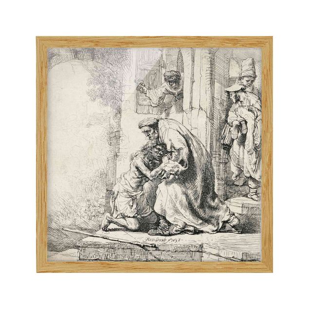 Cuadros famosos Rembrandt van Rijn - The Return of the prodigal Son