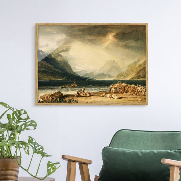 Pósters enmarcados de cuadros famosos William Turner - The Lake of Thun, Switzerland