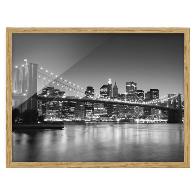 Cuadros de ciudades Brooklyn Bridge in New York II