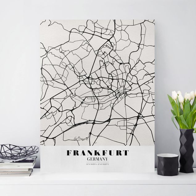 Decoración de cocinas Frankfurt City City Map - Classical