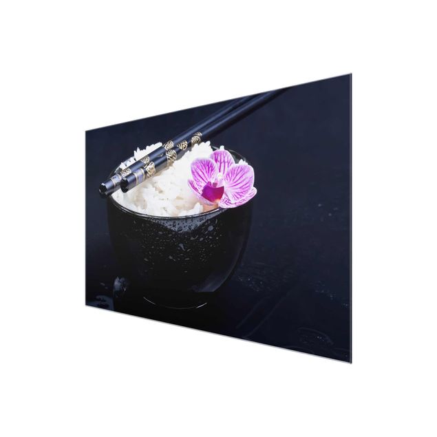 Cuadros de flores Rice Bowl With Orchid