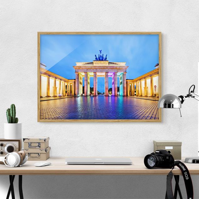 Decoración cocina Illuminated Brandenburg Gate