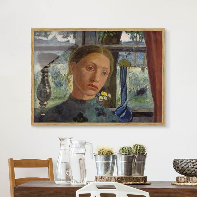 Cuadros Expresionismo Paula Modersohn-Becker - Girl'S Head In Front Of A Window