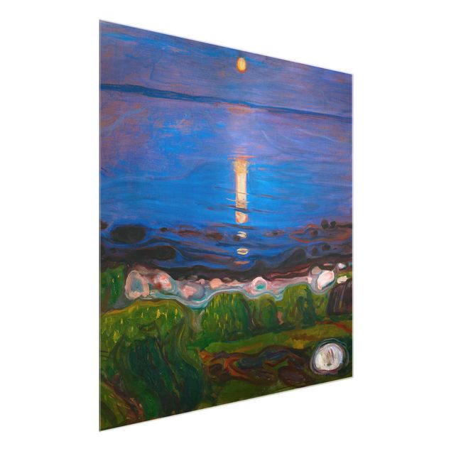 Estilo artístico Post Impresionismo Edvard Munch - Summer Night By The Beach