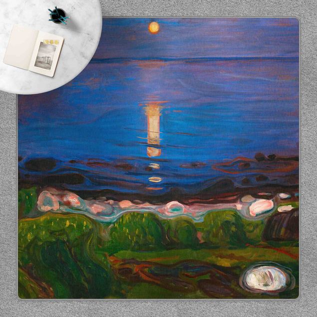 Láminas cuadros famosos Edvard Munch - Summer Night By The Beach
