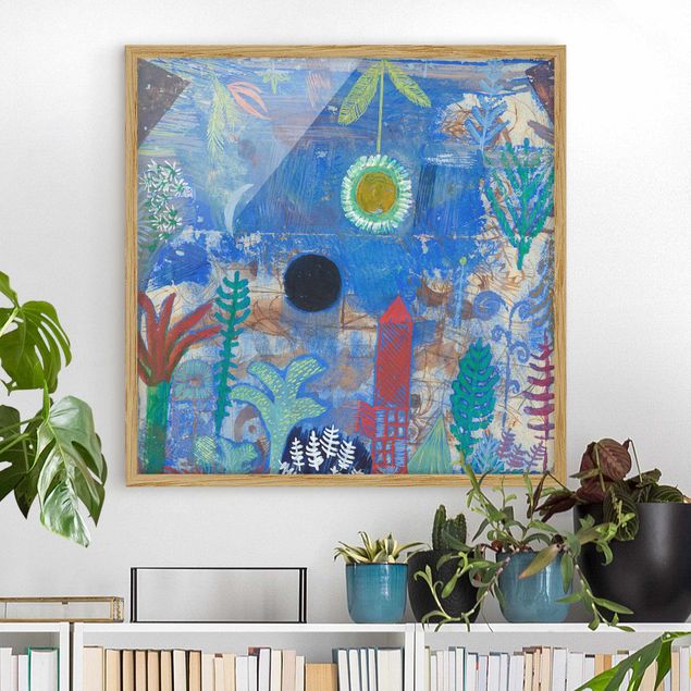 Pósters enmarcados de cuadros famosos Paul Klee - Sunken Landscape