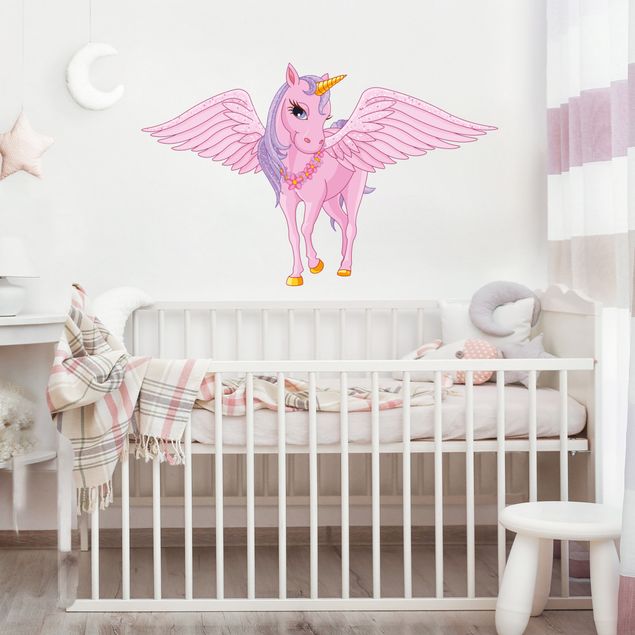 Vinilos pared Unicorn with wing