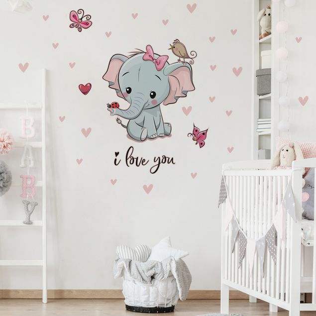 Decoración habitación infantil Elephant I Love You