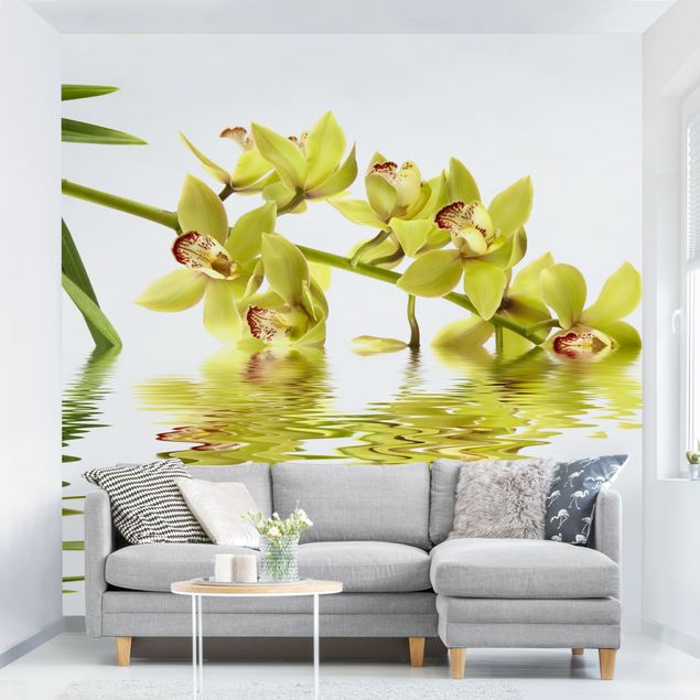 Papel pintado orquídeas Elegant Orchid Waters