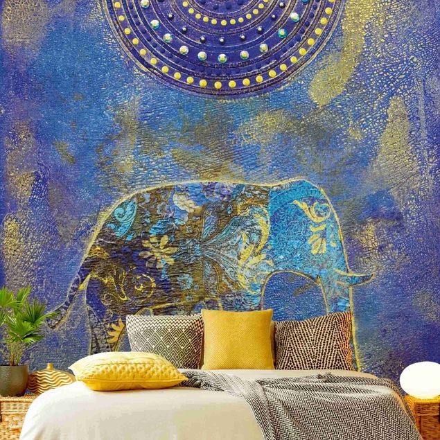 Papel pintado con patrones Elephant In Marrakech