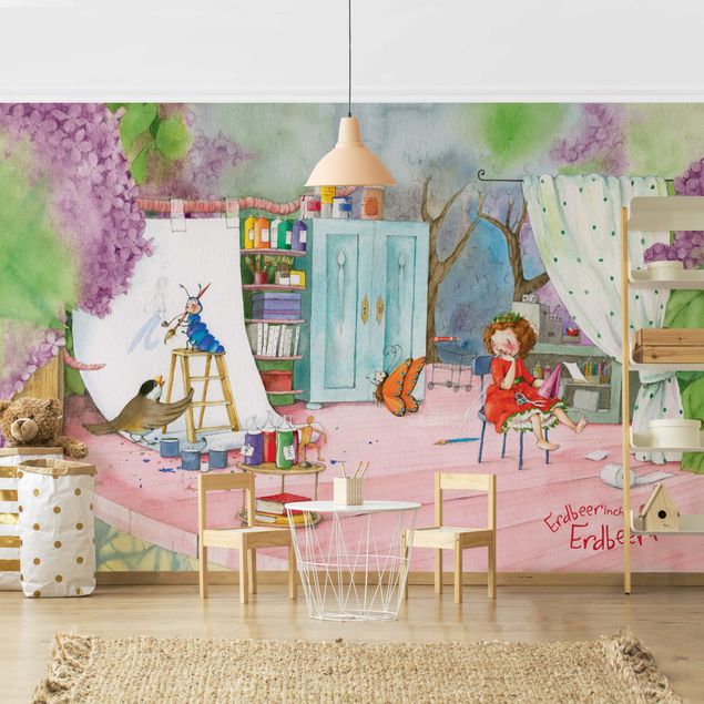 Papel pintado salón moderno Little Strawberry Strawberry Fairy - Tinker