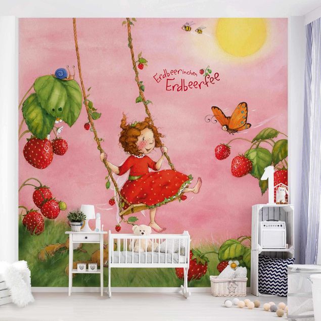 Papel pintado de mariposas Little Strawberry Strawberry Fairy - Tree Swing