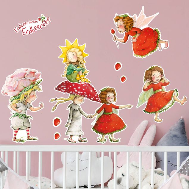 Vinilos hadas Strawberrings Strawberry Faire - Strawberats, Ida and Eleni Sticker Set