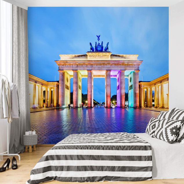 Papel 3d para pared Illuminated Brandenburg Gate